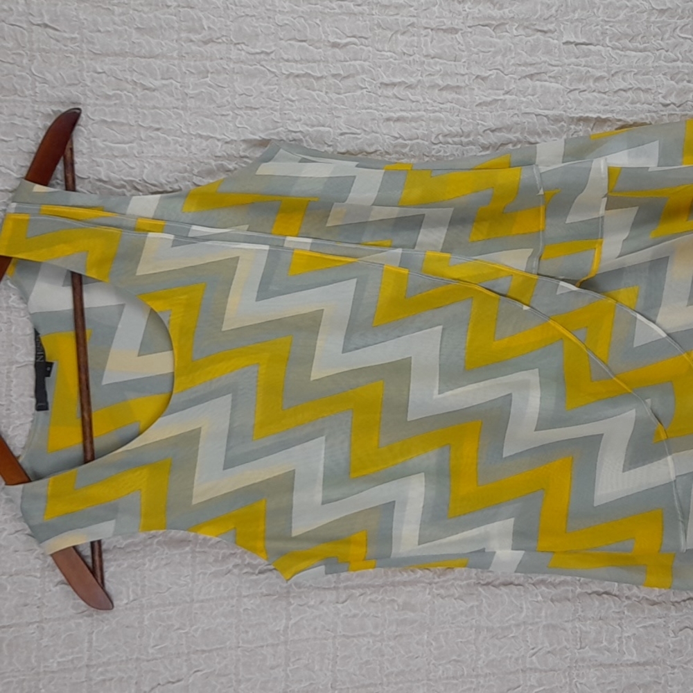 Ness Tank Blouse Top Small Yellow